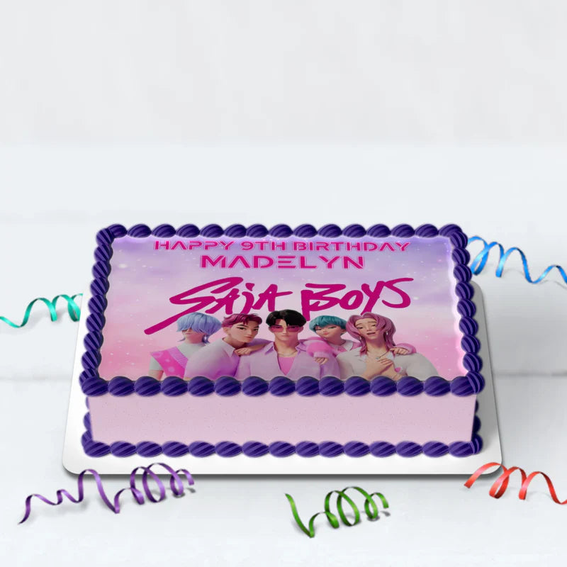 Saja Boys Birthday Decorations, Kpop Demon Hunters Party Supplies, Huntrix Themed, Huntrix Saja Boys Digital Template, Editable Huntrix vs Saja Boys Image SVG PNG