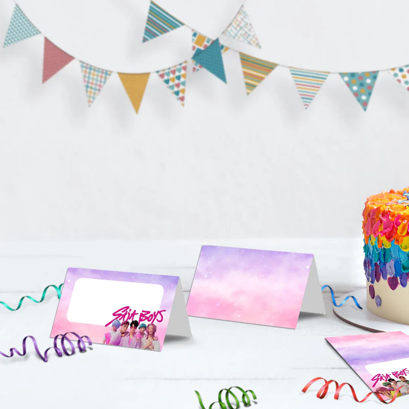 Saja Boys Birthday Decorations, Kpop Demon Hunters Party Supplies, Huntrix Themed, Huntrix Saja Boys Digital Template, Editable Huntrix vs Saja Boys Image SVG PNG