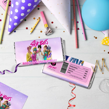 Saja Boys Birthday Decorations, Kpop Demon Hunters Party Supplies, Huntrix Themed, Huntrix Saja Boys Digital Template, Editable Huntrix vs Saja Boys Image SVG PNG