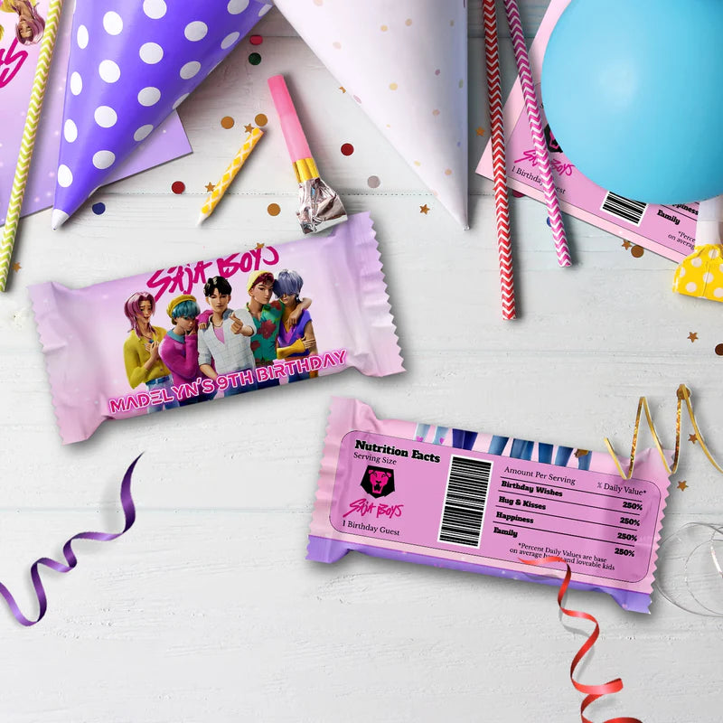 Saja Boys Birthday Decorations, Kpop Demon Hunters Party Supplies, Huntrix Themed, Huntrix Saja Boys Digital Template, Editable Huntrix vs Saja Boys Image SVG PNG