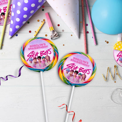 Saja Boys Birthday Decorations, Kpop Demon Hunters Party Supplies, Huntrix Themed, Huntrix Saja Boys Digital Template, Editable Huntrix vs Saja Boys Image SVG PNG