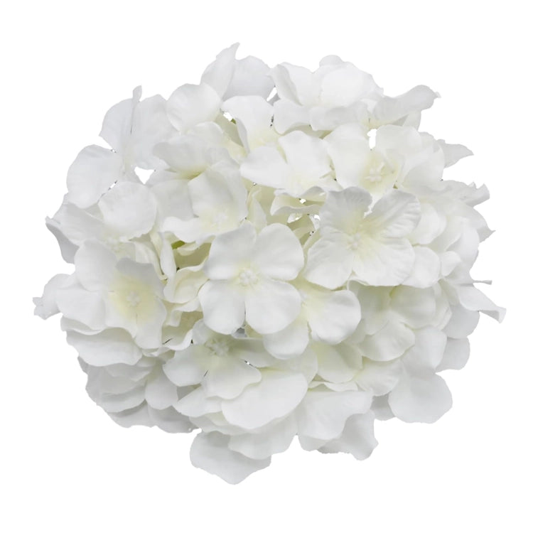 Large White Hydrangea Artificial Flower Cake Topper | Flower Head Cake Decoration