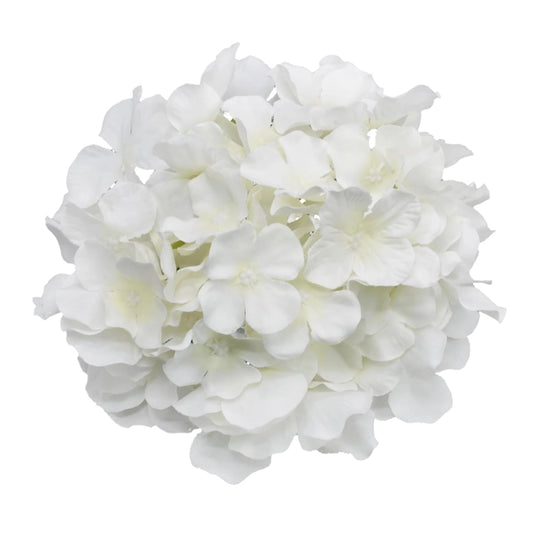 Large White Hydrangea Artificial Flower Cake Topper | Flower Head Cake Decoration
