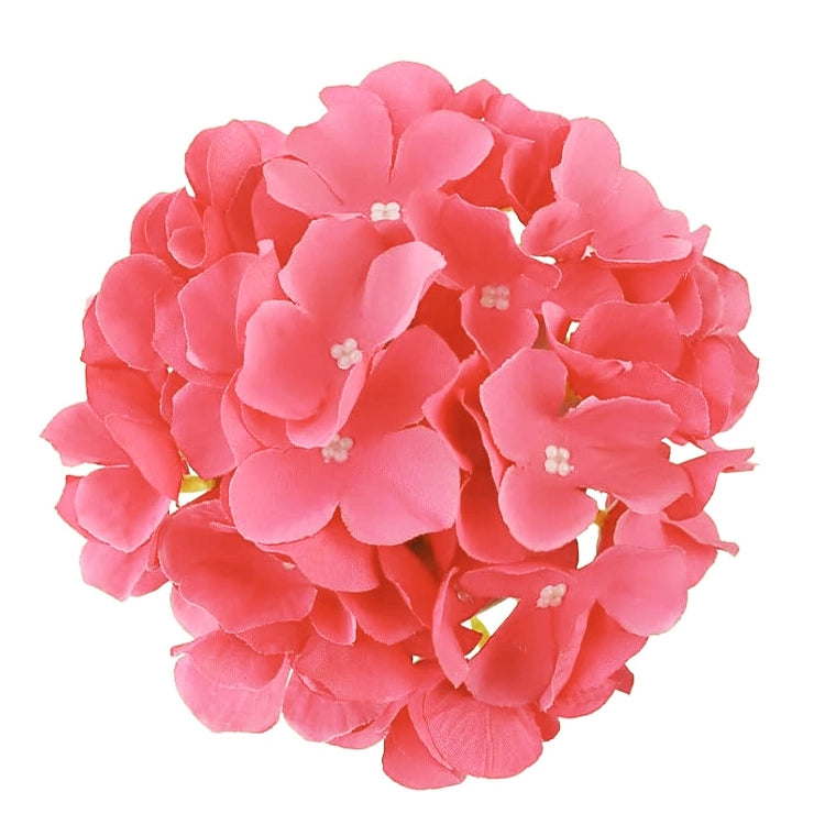 Large Pink Hydrangea Artificial Flower Cake Topper | Flower Head Cake Decoration