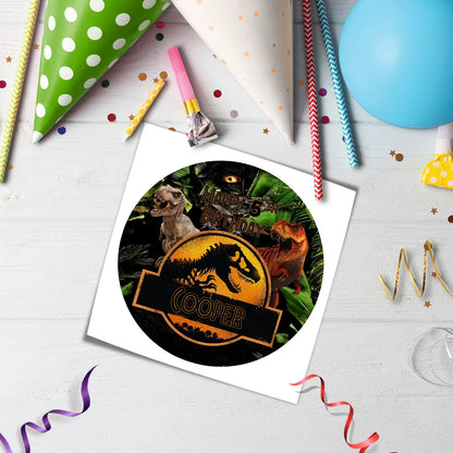 Jurassic World Personalized Edible Icing Sheet Cake Images Custom Edible Icing Sheets for Jurassic World Cakes