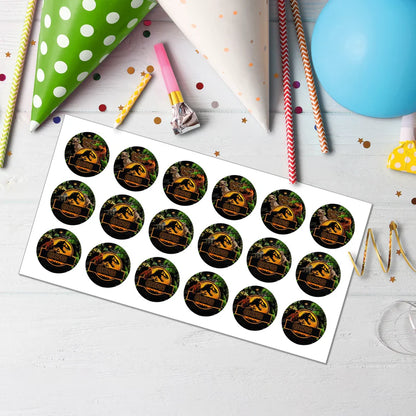 Jurassic World Personalized Cupcakes Toppers Custom Cupcake Toppers for Jurassic World Themed Celebrations