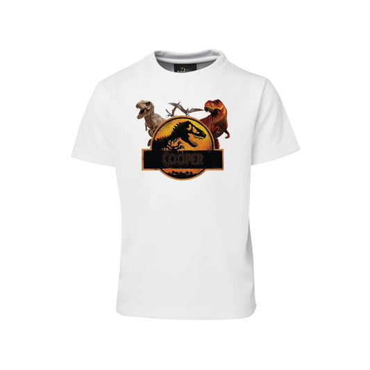 Personalized sublimation T-shirts with Jurassic World theme