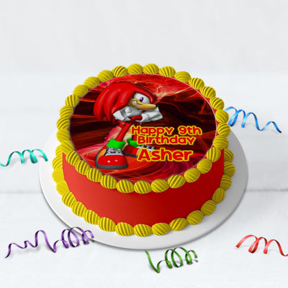 Sonic Knuckles Birthday Decorations, Sonic the Hedgehog Party Supplies, Sonic & Knuckles Themed, Knuckles Digital Template, Editable Knuckles the Echidna Image SVG PNG