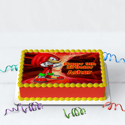 Sonic Knuckles Birthday Decorations, Sonic the Hedgehog Party Supplies, Sonic & Knuckles Themed, Knuckles Digital Template, Editable Knuckles the Echidna Image SVG PNG