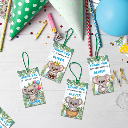 Koala Birthday Ideas Birthday Decorations, Koala Party Supplies, Koala Animal Themed, Koala Austalian Theme Digital Template, Editable Koala Image SVG PNG