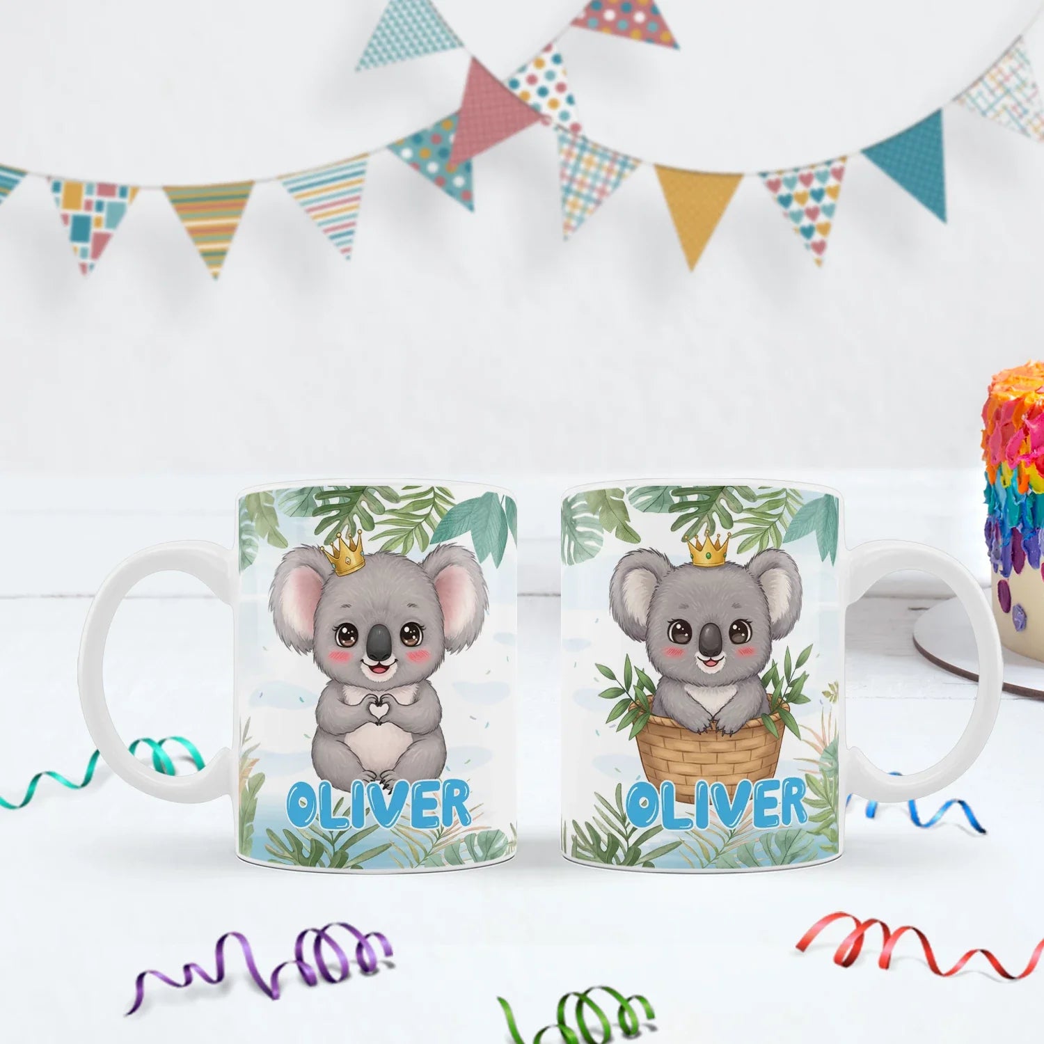 Koala Birthday Ideas Birthday Decorations, Koala Party Supplies, Koala Animal Themed, Koala Austalian Theme Digital Template, Editable Koala Image SVG PNG