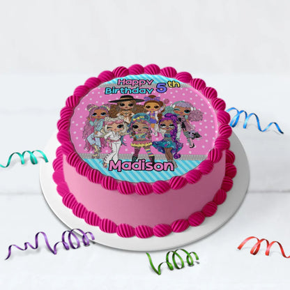 LOL Dolls Birthday Decorations, LOL Surprise Dolls Party Supplies, LOL Toys Themed, LOL Dolls Digital Template, Editable LOL Dolls Image SVG PNG