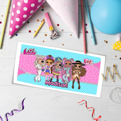 LOL Dolls Birthday Decorations, LOL Surprise Dolls Party Supplies, LOL Toys Themed, LOL Dolls Digital Template, Editable LOL Dolls Image SVG PNG