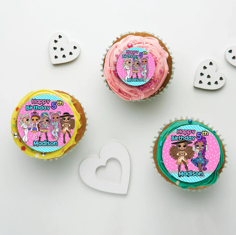 LOL Dolls Birthday Decorations, LOL Surprise Dolls Party Supplies, LOL Toys Themed, LOL Dolls Digital Template, Editable LOL Dolls Image SVG PNG