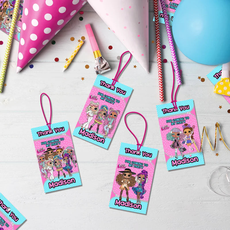 LOL Dolls Birthday Decorations, LOL Surprise Dolls Party Supplies, LOL Toys Themed, LOL Dolls Digital Template, Editable LOL Dolls Image SVG PNG