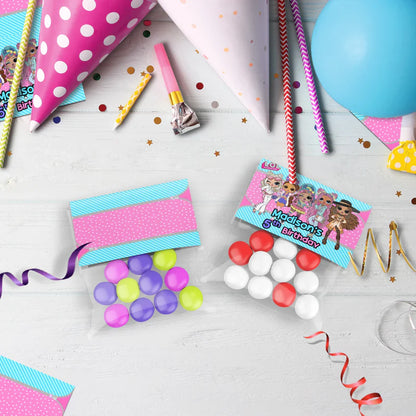 LOL Dolls Birthday Decorations, LOL Surprise Dolls Party Supplies, LOL Toys Themed, LOL Dolls Digital Template, Editable LOL Dolls Image SVG PNG