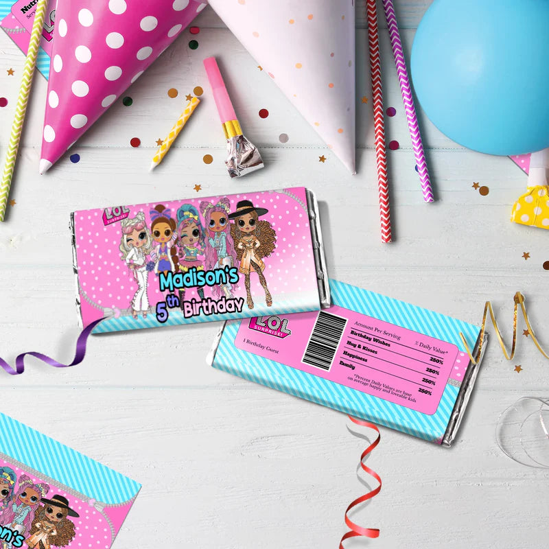 LOL Dolls Birthday Decorations, LOL Surprise Dolls Party Supplies, LOL Toys Themed, LOL Dolls Digital Template, Editable LOL Dolls Image SVG PNG