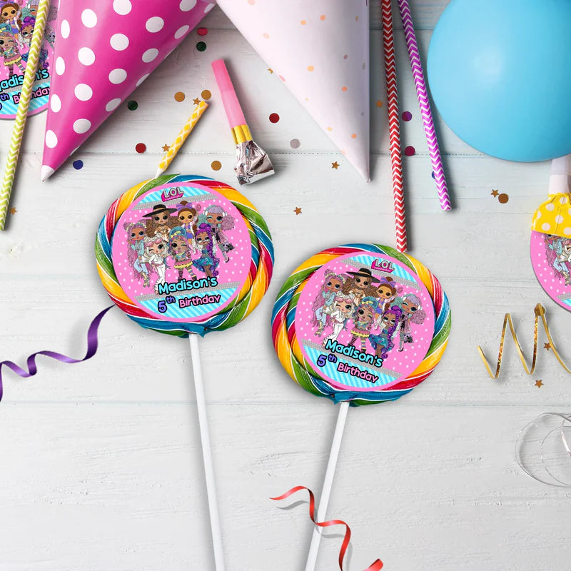 LOL Dolls Birthday Decorations, LOL Surprise Dolls Party Supplies, LOL Toys Themed, LOL Dolls Digital Template, Editable LOL Dolls Image SVG PNG