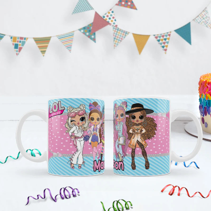 LOL Dolls Birthday Decorations, LOL Surprise Dolls Party Supplies, LOL Toys Themed, LOL Dolls Digital Template, Editable LOL Dolls Image SVG PNG