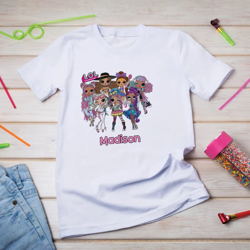 LOL Dolls Birthday Decorations, LOL Surprise Dolls Party Supplies, LOL Toys Themed, LOL Dolls Digital Template, Editable LOL Dolls Image SVG PNG