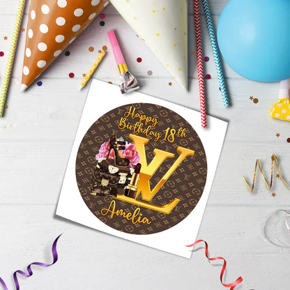 Louis Vuitton Inspired Edible Icing Sheet Cake Images Personalized