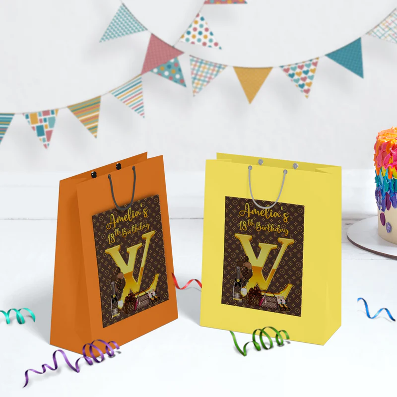 Louis Vuitton Inspired Birthday Decorations, LV Inspired Party Supplies, Louis Vuitton Inspired Themed, LV Style Inspired Digital Template, Editable Louis Vuitton Inspired Image SVG PNG