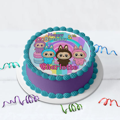 Labubu the monsters Birthday Decorations, Labubu Party Supplies, Labubu Themed, Labubu Digital Template, Editable Labubu Image SVG PNG