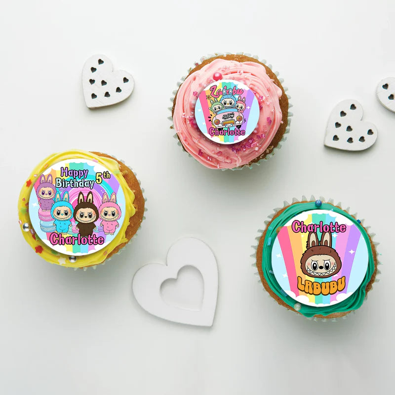 Labubu the monsters Birthday Decorations, Labubu Party Supplies, Labubu Themed, Labubu Digital Template, Editable Labubu Image SVG PNG