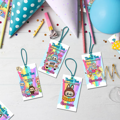 Labubu the monsters Birthday Decorations, Labubu Party Supplies, Labubu Themed, Labubu Digital Template, Editable Labubu Image SVG PNG