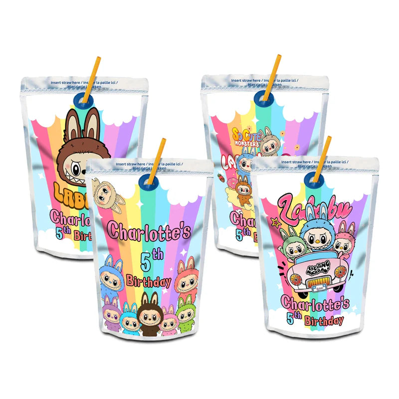 Labubu Juice Pouch Labels Personalized – Terryberri