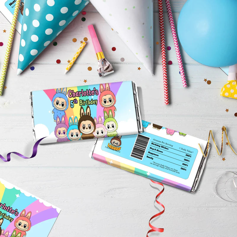 Labubu the monsters Birthday Decorations, Labubu Party Supplies, Labubu Themed, Labubu Digital Template, Editable Labubu Image SVG PNG