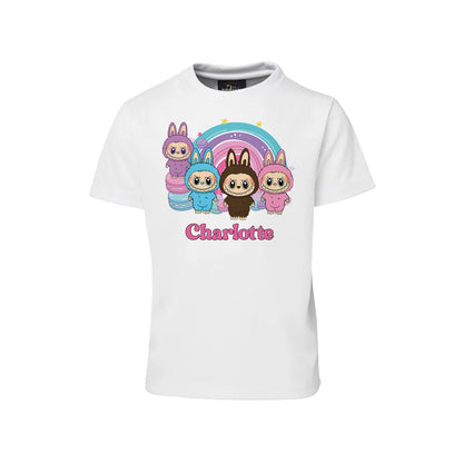 labubu sublimation t-shirt, graphic character tee shirt