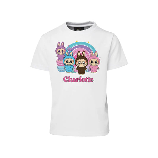 labubu sublimation t-shirt, graphic character tee shirt