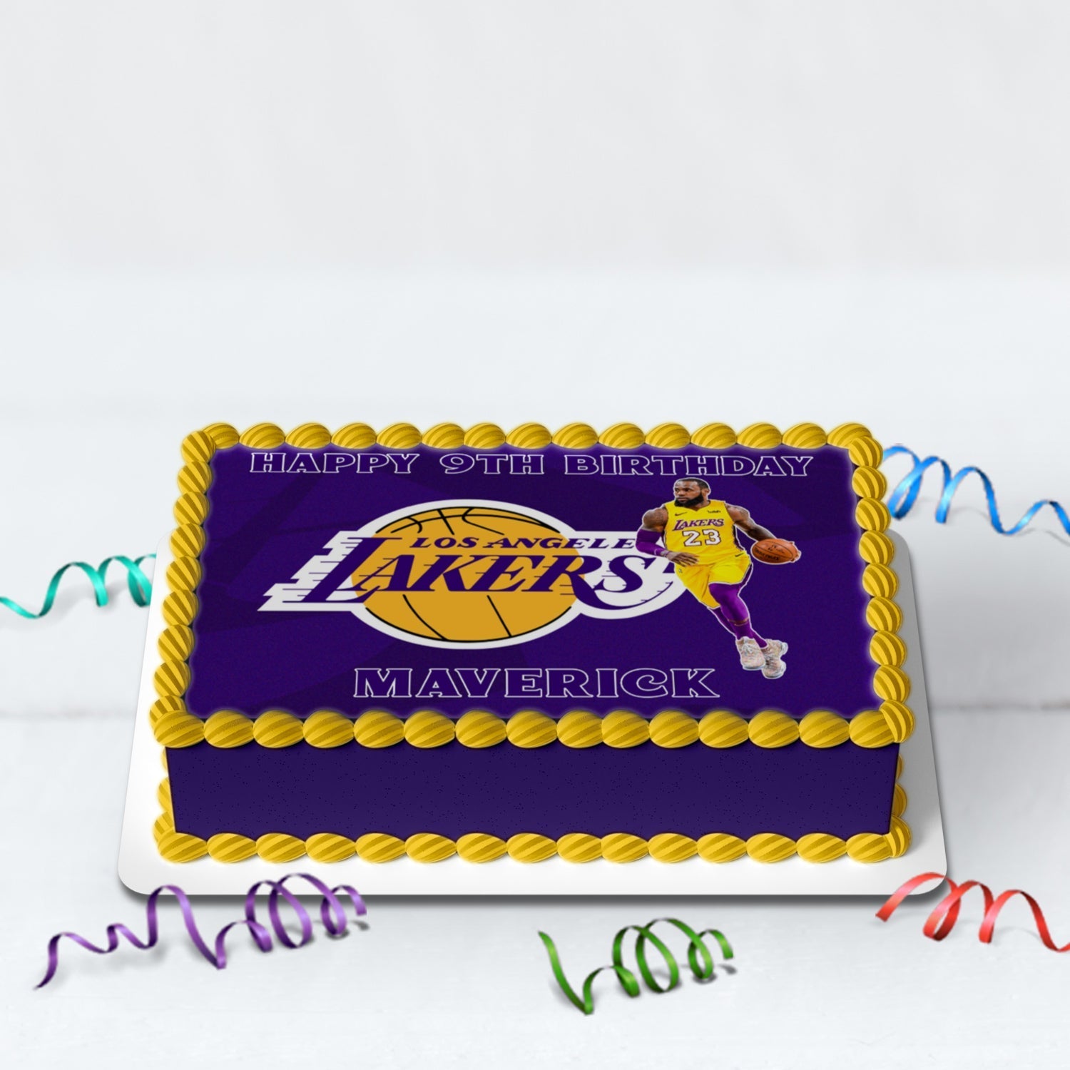 LeBron James Birthday Decorations, LA Lakers Party Supplies, Basketball NBA Star Themed, Lebron James Digital Template, Editable LeBron James Image SVG PNG