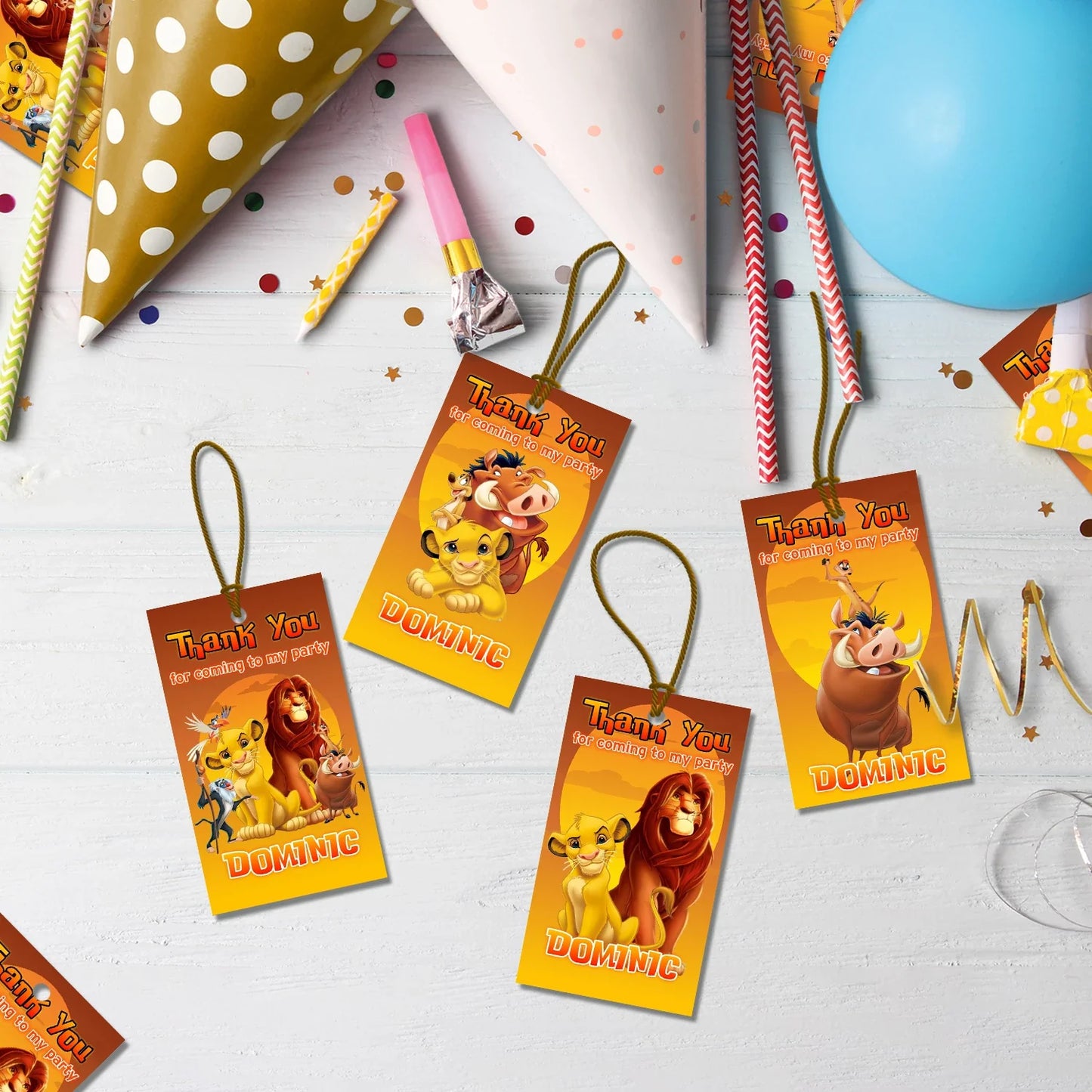 Lion King Birthday Decorations, Simba, Nala, Musafa Party Supplies, Simba Themed, Disney The Lion King Digital Template, Editable The Lion King Image SVG PNG