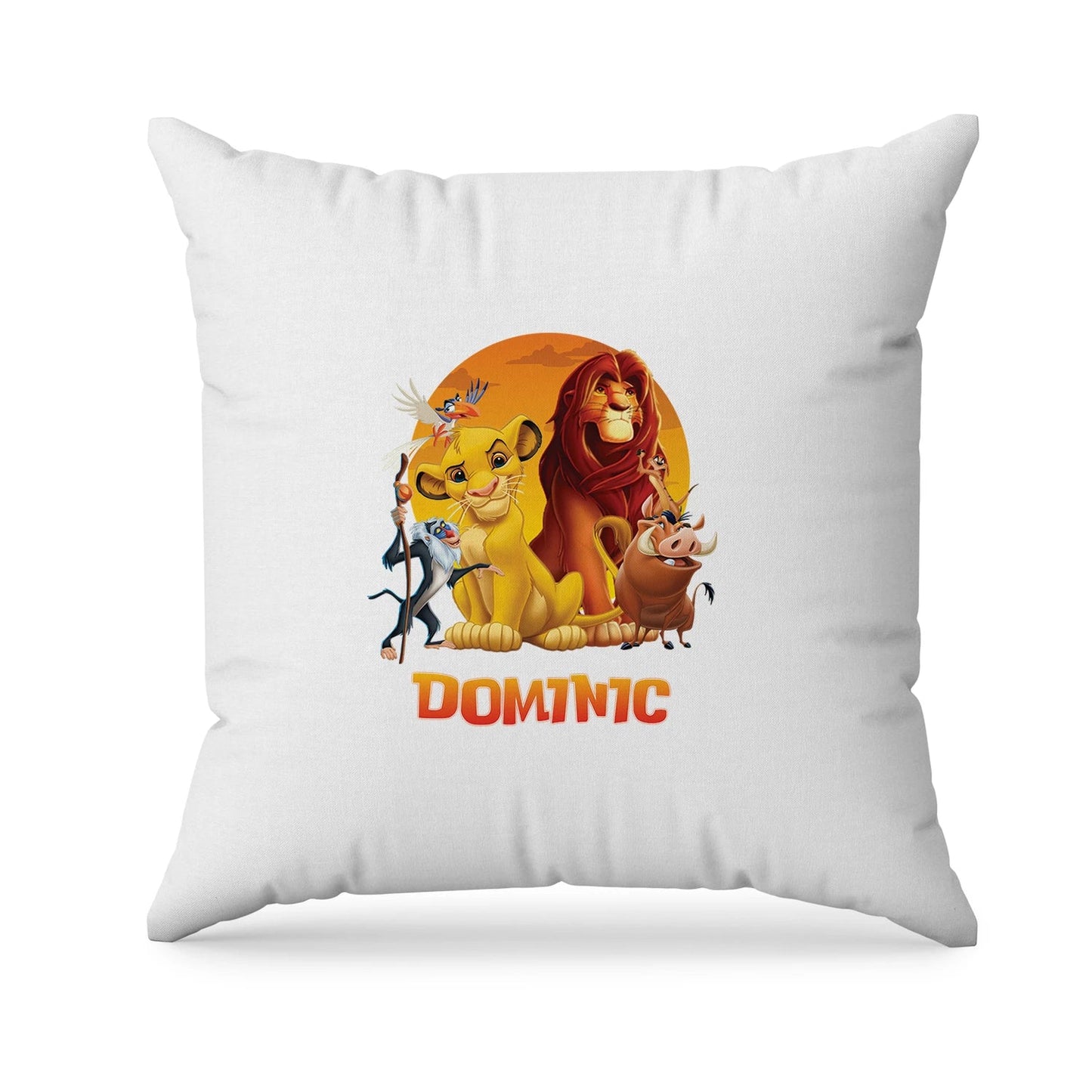 The Lion King Sublimation Pillowcase with Simba and Nala designs for themed home decor.