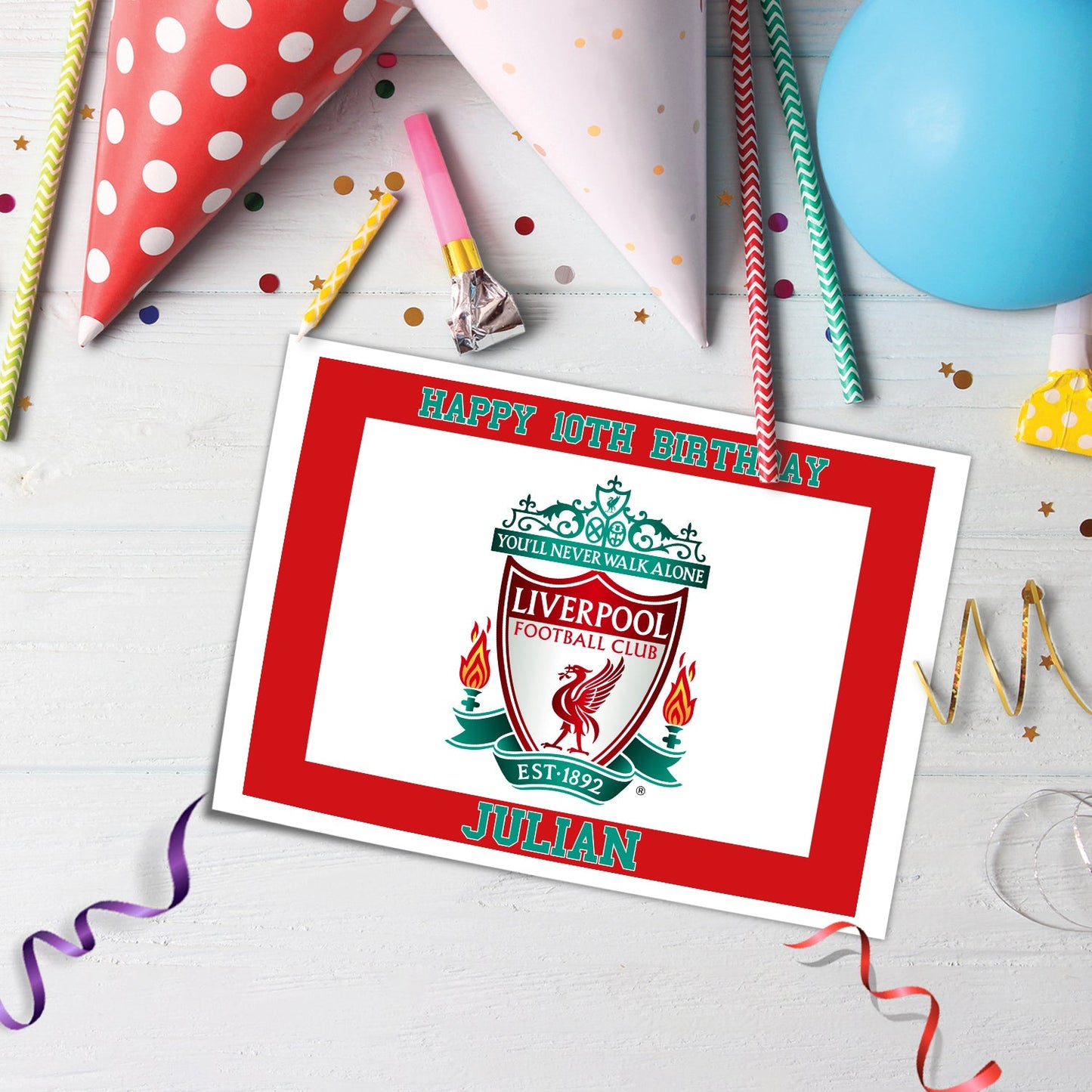 Rectangle Liverpool FC Personalized Cake Images - Make Your Event Memorable