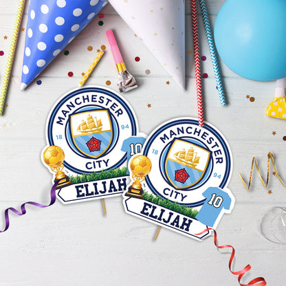 Man City FC Birthday Decorations, Premier League Club Party Supplies, The Blues, The Cityzens , Manchester City FC SVG