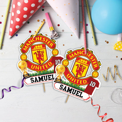MU FC Birthday Decorations, Premier League Club Party Supplies, Man Utd FC, The Red Devils, Manchester United FC SVG