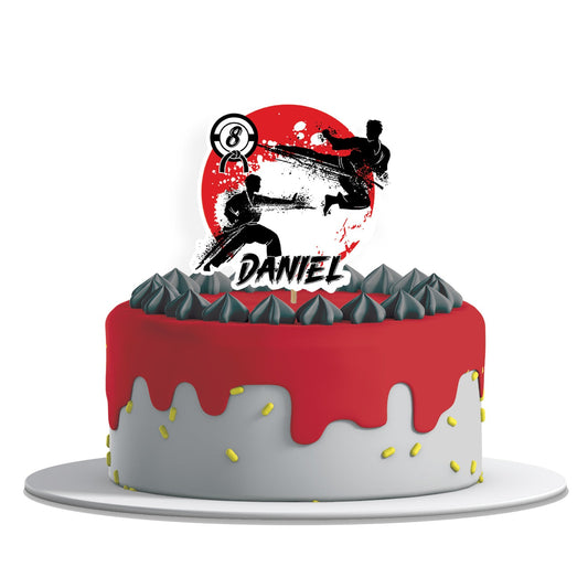 Personalized Martial Arts Cake Toppers