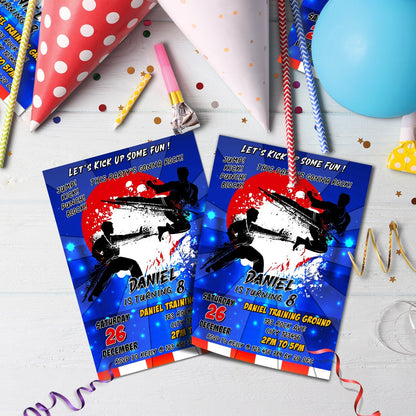 Martial Arts Birthday Decorations, karate Party Supplies, Tae Kwon Do, Judo, Martial Arts SVG