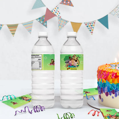 Masha and the Bear Birthday Decorations, Masha Party Supplies, Masha Themed, Masha Digital Template, Editable Masha and the Bear Image SVG PNG