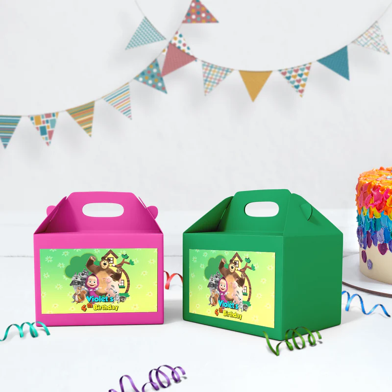 Masha and the Bear Birthday Decorations, Masha Party Supplies, Masha Themed, Masha Digital Template, Editable Masha and the Bear Image SVG PNG