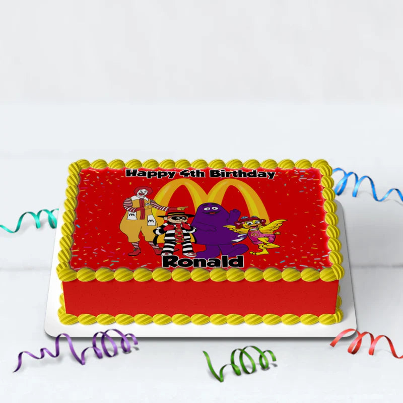 McDonalds Birthday Decorations, Big Mac Party Supplies, McDonalds Themed, McDonalds Digital Template, Editable McDonalds Image SVG PNG