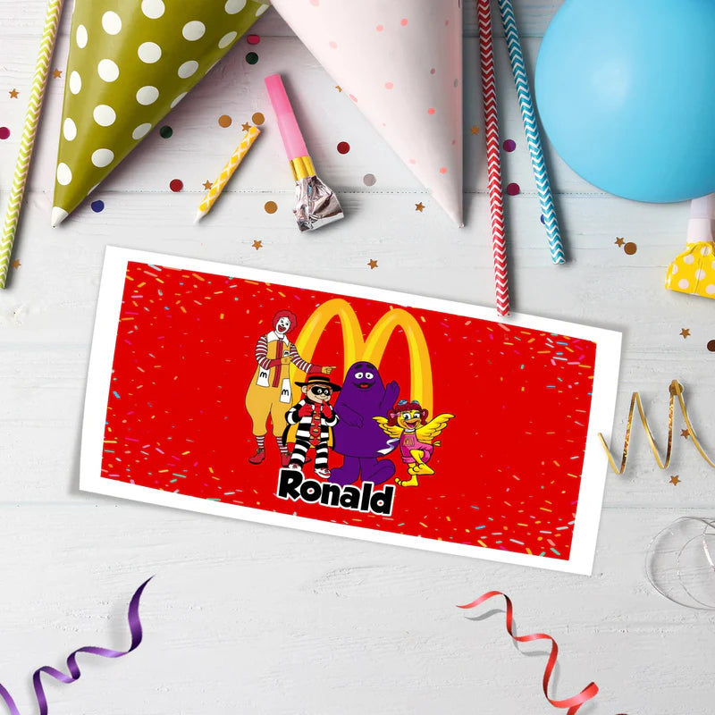 McDonalds Birthday Decorations, Big Mac Party Supplies, McDonalds Themed, McDonalds Digital Template, Editable McDonalds Image SVG PNG