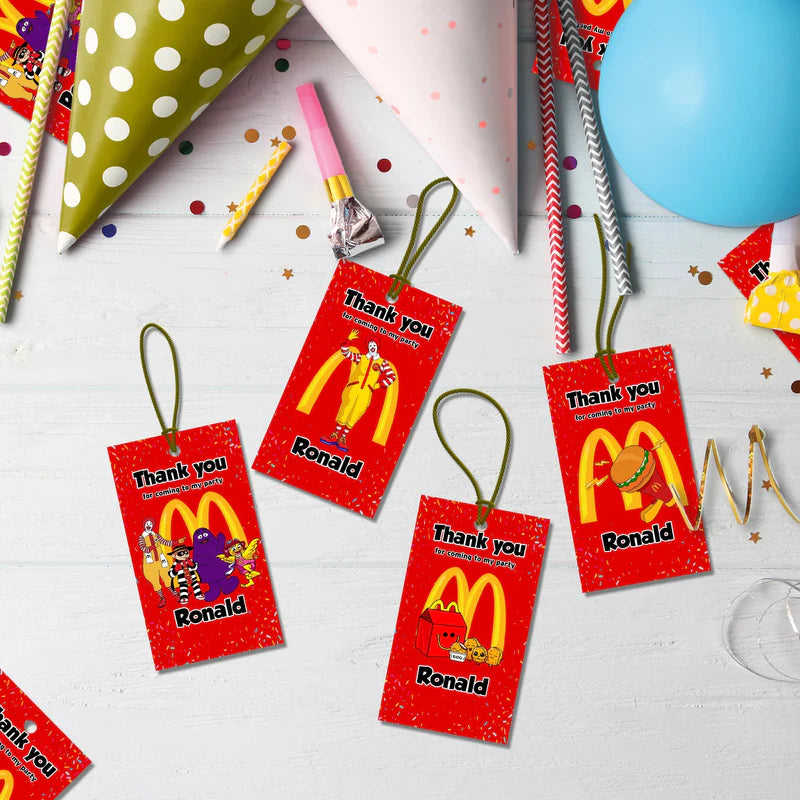 McDonalds Birthday Decorations, Big Mac Party Supplies, McDonalds Themed, McDonalds Digital Template, Editable McDonalds Image SVG PNG
