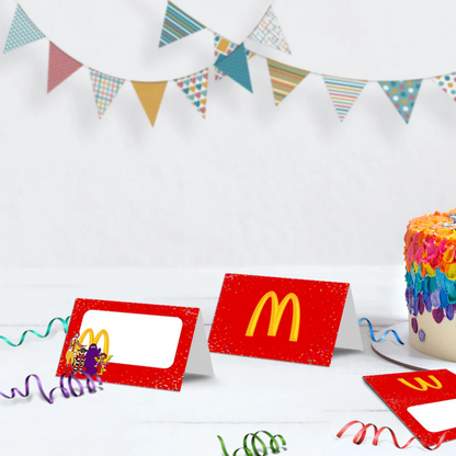 McDonalds Birthday Decorations, Big Mac Party Supplies, McDonalds Themed, McDonalds Digital Template, Editable McDonalds Image SVG PNG
