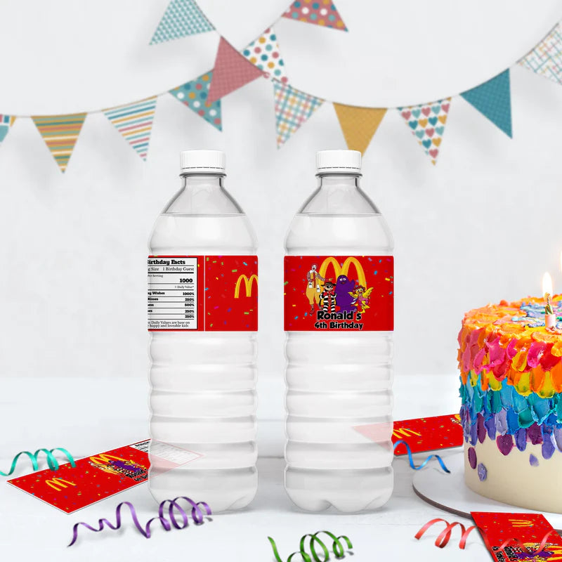 McDonalds Birthday Decorations, Big Mac Party Supplies, McDonalds Themed, McDonalds Digital Template, Editable McDonalds Image SVG PNG