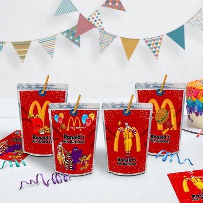 McDonalds Birthday Decorations, Big Mac Party Supplies, McDonalds Themed, McDonalds Digital Template, Editable McDonalds Image SVG PNG