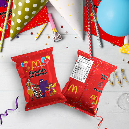 McDonalds Birthday Decorations, Big Mac Party Supplies, McDonalds Themed, McDonalds Digital Template, Editable McDonalds Image SVG PNG
